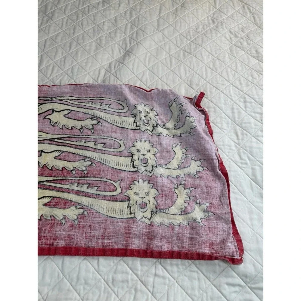 Richard Lion 15x25 English Heritage Banner Linen Cotton Red With Gold Lion UK